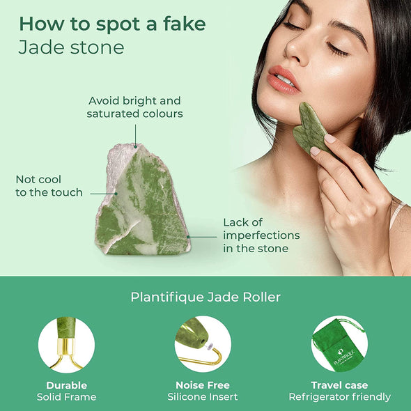 Premium Certified Jade Roller Set