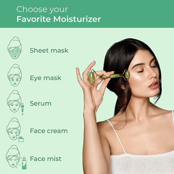 Premium Certified Jade Roller Set