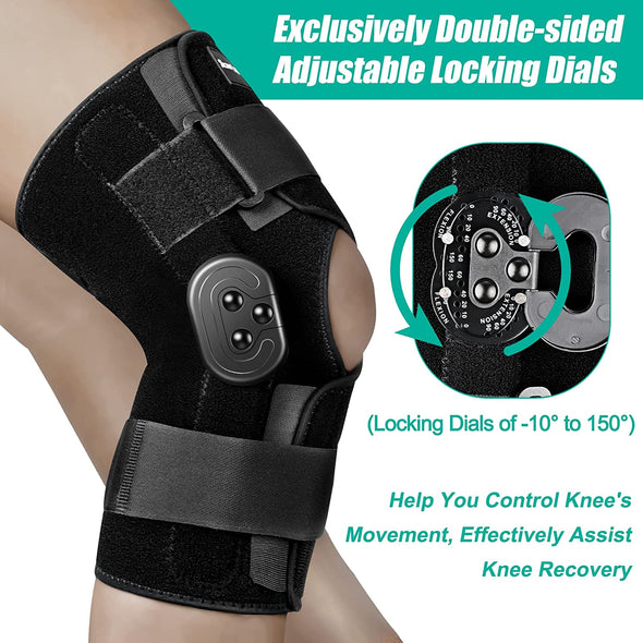Hinged Adjustable Knee Brace 
