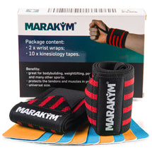 Wrist Wraps with Kinesiology Tape